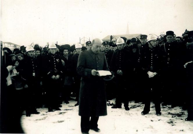 1945 - Discours du maire Jouaneton à l'enterrement d'Abel Plisson et de Blaise Rigaud