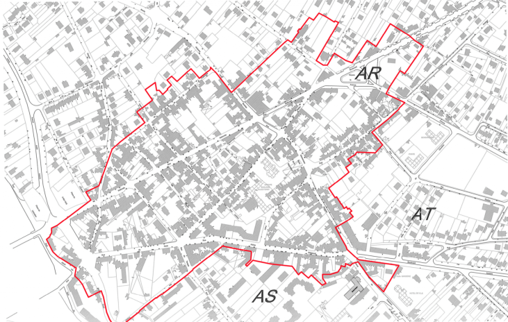 Plan du périmètre Permis de Louer et OPAH-RU