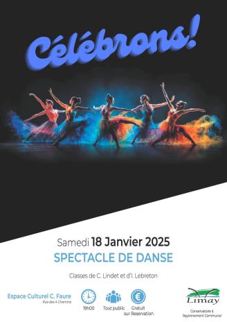 affiche spectacle de danse janvier 2025