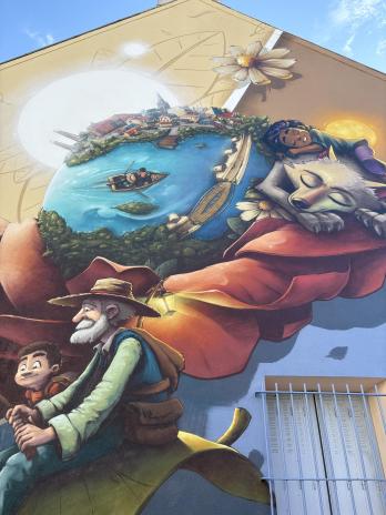 Fresque centre-ville Eskat