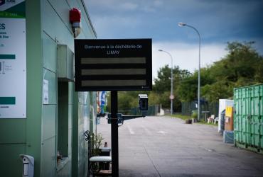 entrée déchèterie de Limay